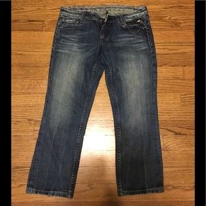 Express low rise ankle denim